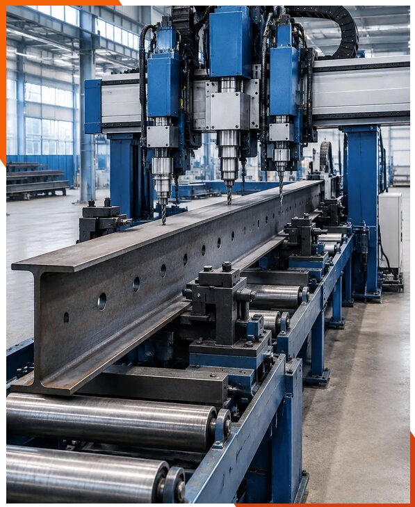 Поставка промышленных линий сверления балок в Богородицке
